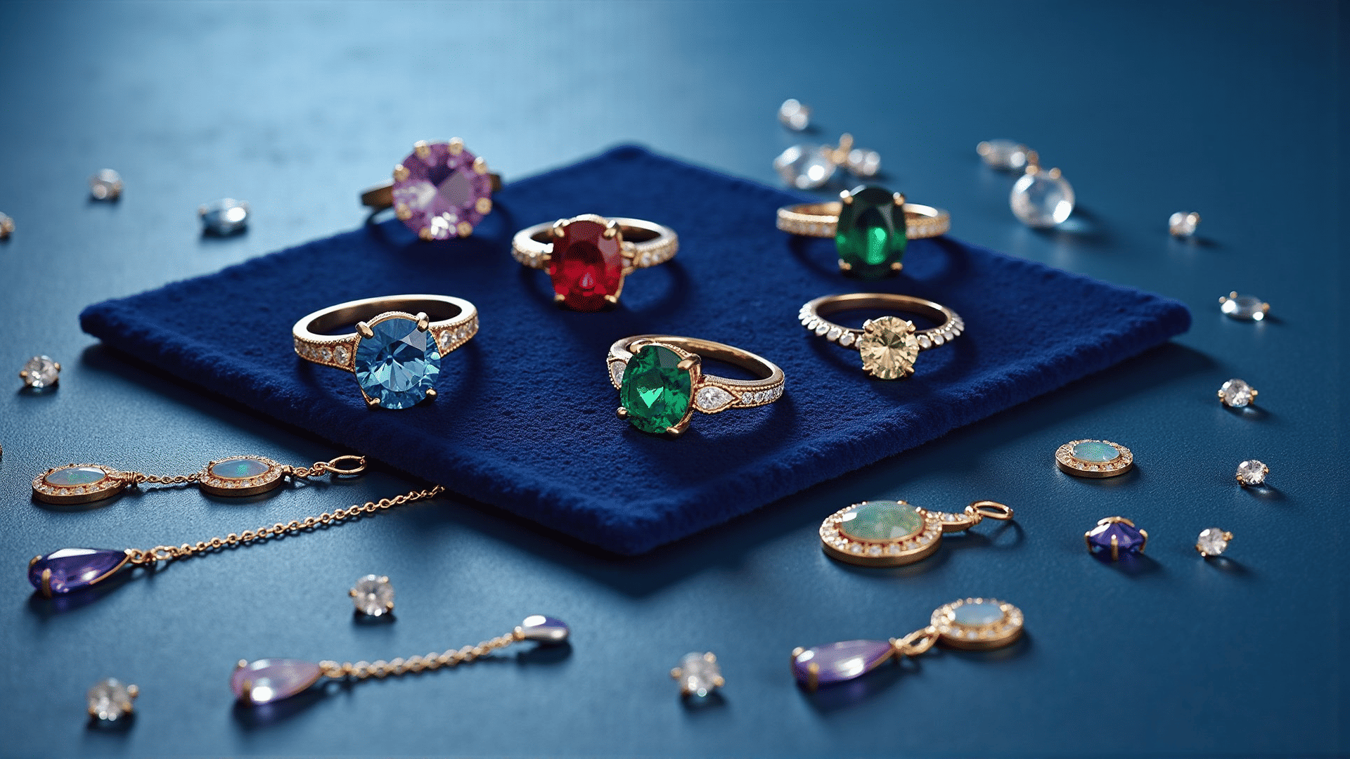 Gemstone jewelry collection