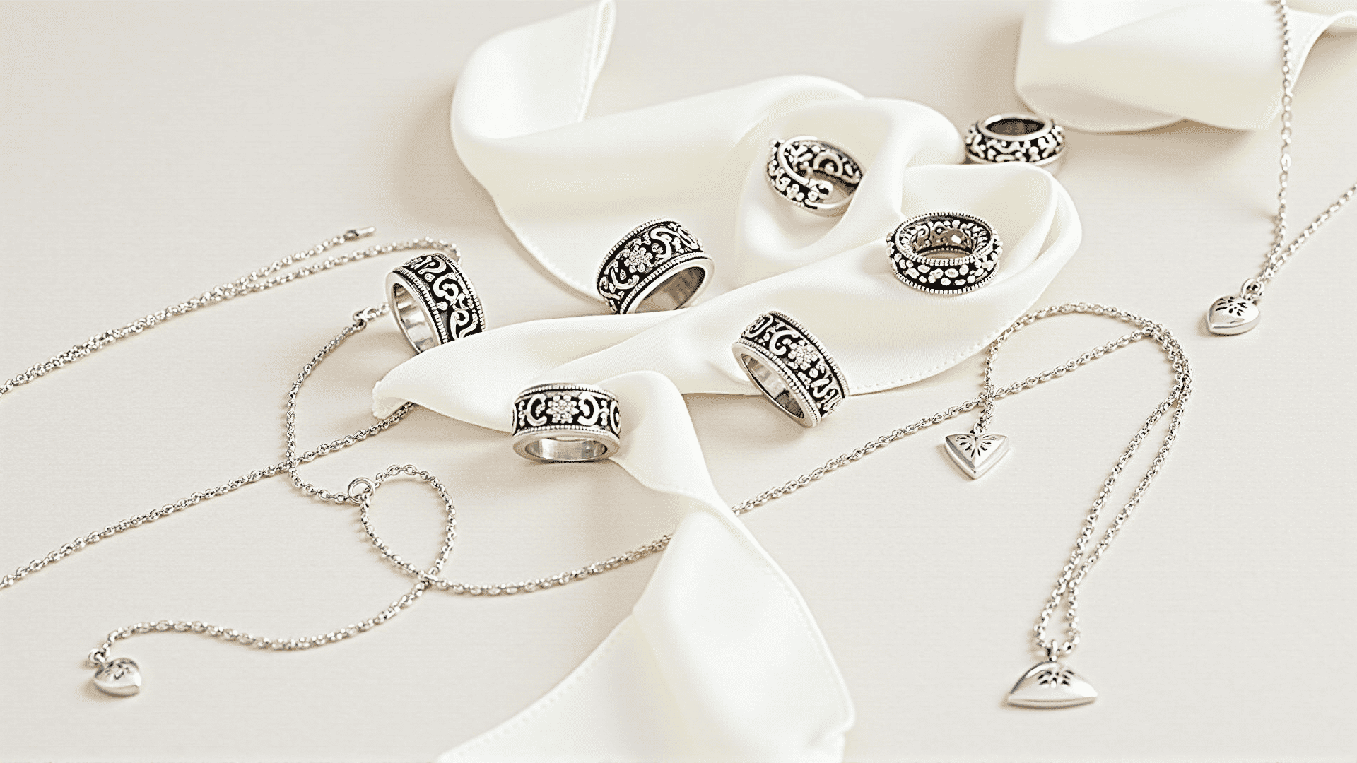 Silver jewelry collection
